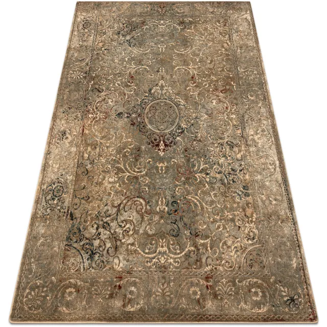 RUGSX Kleden Rugsx Tapijt OMEGA LUMIER Ornament vintage iron groen 200x300 cm