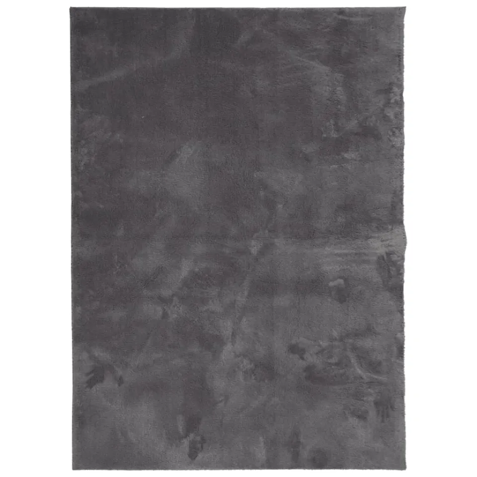 vidaXL Vloerkleed HUARTE laagpolig zacht wasbaar 160x230 cm antraciet, foto 3