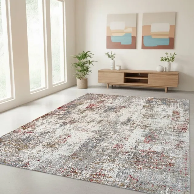 TapisTrend Designer tapijt Multicolor 80x150 cm Modern abstract vloerkleed met een gestructureerd, verweerd effect voor de woonkamer, slaapkamer en eetkamer