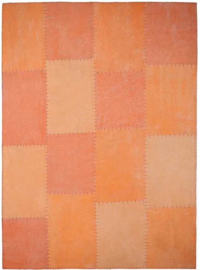 Dutch XXL Retro Vloerkleed | Tapijt | Lyrical | Patchwork | Multi/Oranje Multi / Oranje