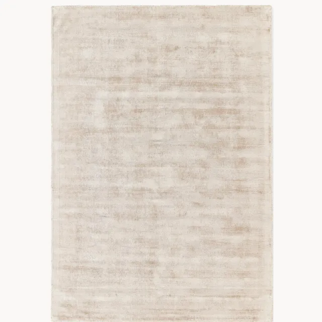Westwing Collection Handgeweven viscose vloerkleed Jane Beige