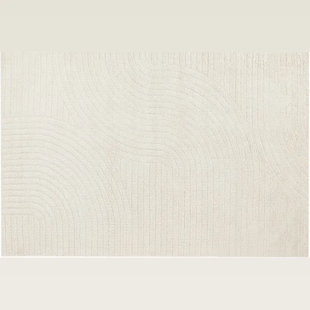 Beliani DAGARI - Vloerkleed - Beige - Wol