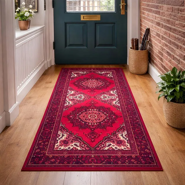 Lavandoux Tapijtloper - Vloerkleed - Marand - Rood - 80 x 300 cm