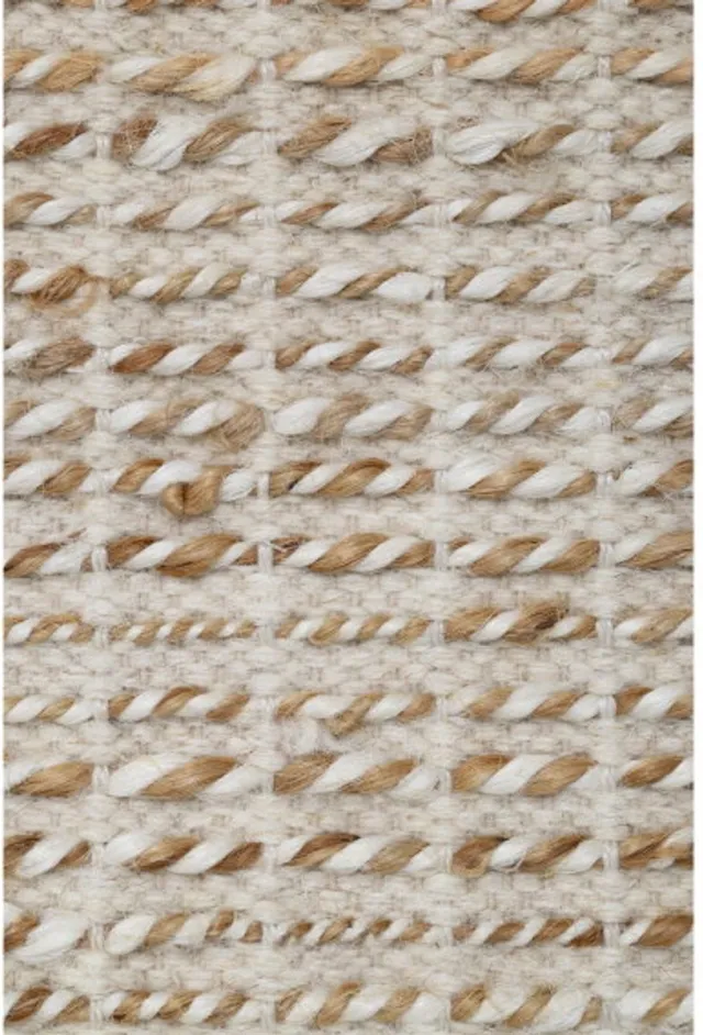 Must Living Hero vloerkleed rechthoekig wol en katoen en jute naturel / ivoor - 200 × 300 cm