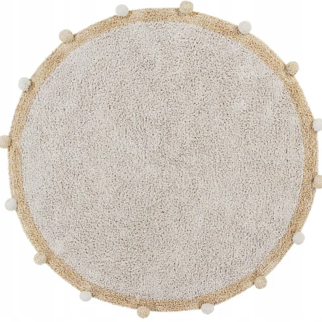 Lorena Canals Kinderspeelkleed - Bubbly Natural - honey - Ø 120 cm