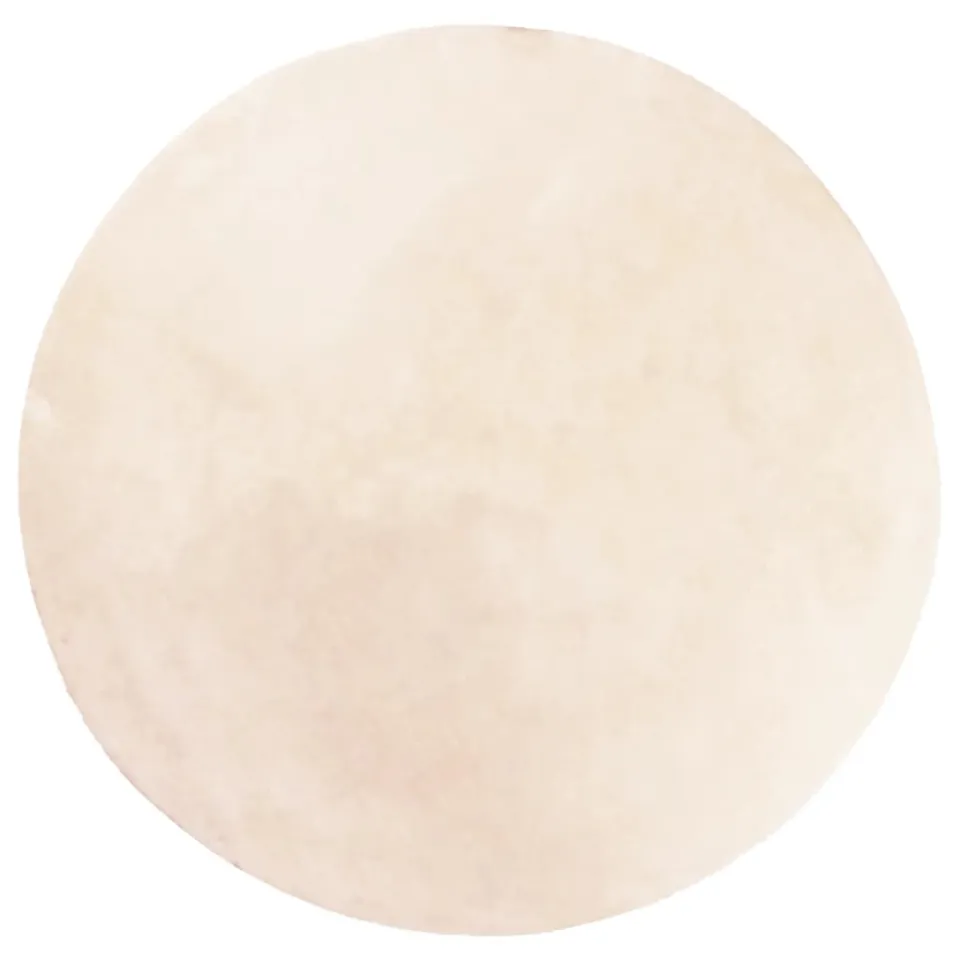 vidaXL Vloerkleed HUARTE laagpolig zacht wasbaar Ø 160 cm beige, foto 3