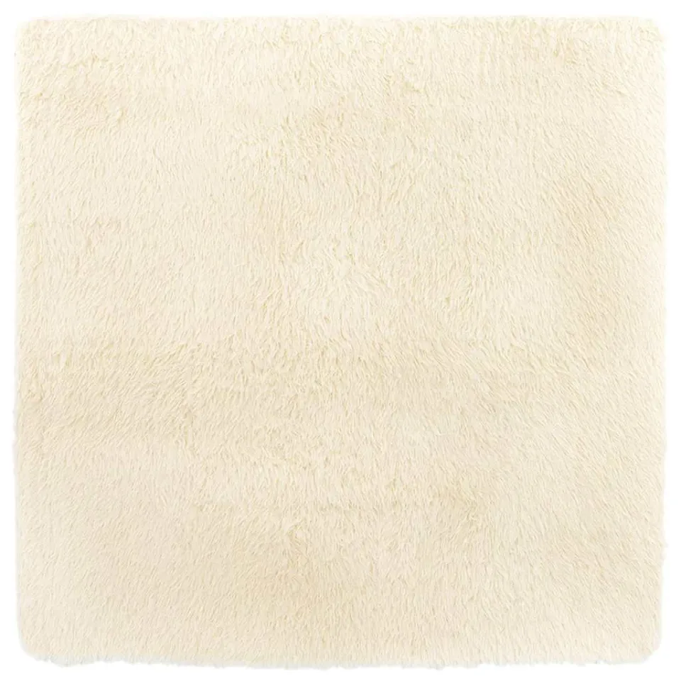 vidaXL Hoogpolig vloerkleed NAVARRA 160x160 cm polyester crèmekleurig, foto 3