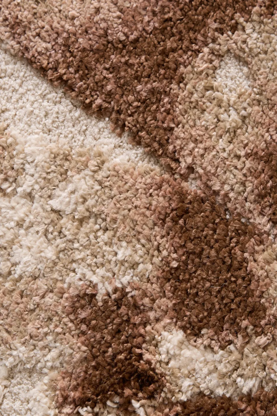 NOUS Living rond vloerkleed donkerbruin off white/oudroze/donkerbruin, foto 5
