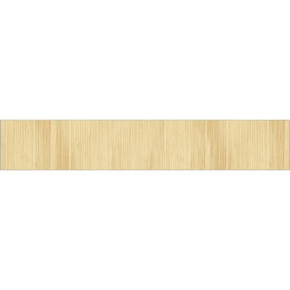 vidaXL Vloerkleed rechthoekig 70x400 cm bamboe lichtnaturel beige, foto 3
