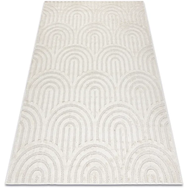 RUGSX Kleden Rugsx Tapijt SANTO SISAL 0537 geometrisch wit 200x290 cm