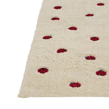 Kwantum Ladybird vloerkleed beige, foto 3