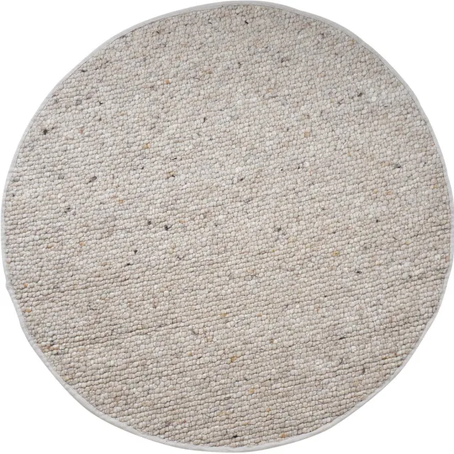 Veer Carpets Vloerkleed Steve Beige - Wollen Design Vloerkleed met Asymmetrisch Patroon in Scandinavische / Japandi Stijl