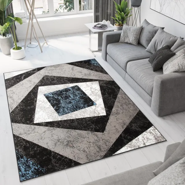 Tapiso Dream Vloerkleed Grijs Blauw Modern Woonkamer Tapijt, foto 2
