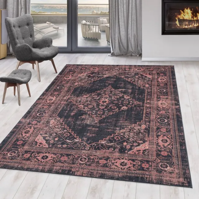 TapisTrend Antislipmatten Rood 80x250 cm Binnenkleed, vintage stijl, comfortabel, stevig en duurzaam, antislip
