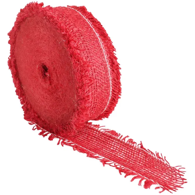 vidaXL Tuin - Jute - Net - 5 - cm - x - 5 - m - 180 - gsm - 100% - Tossa - Jute - Rood