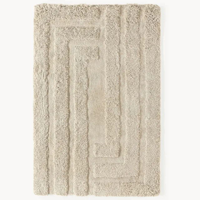 Westwing Collection Hoog-laag vloerkleed Genève Beige