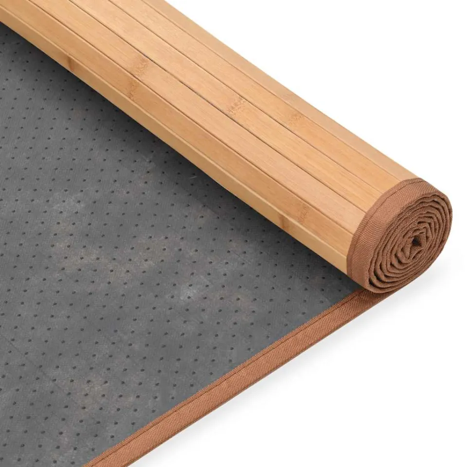 vidaXL Tapijt 80x200 cm bamboe bruin, foto 4