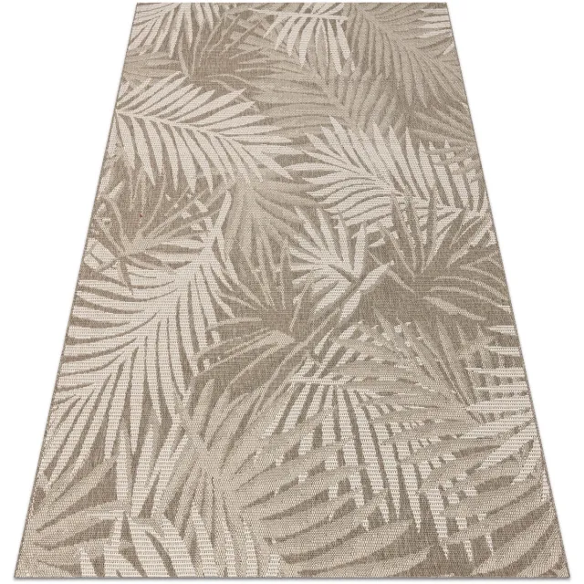 Kleden Rugsx Sisal tapijt SISAL FLOORLUX 20504 blad motief 80x150 cm beige