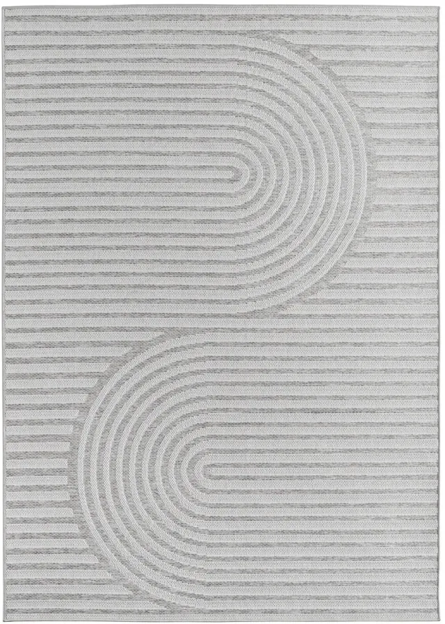 Dutch XXL Buitenkleed | Desert | Bogen | Grijs | 120x170 cm | Buitentapijt | Tuintapijt