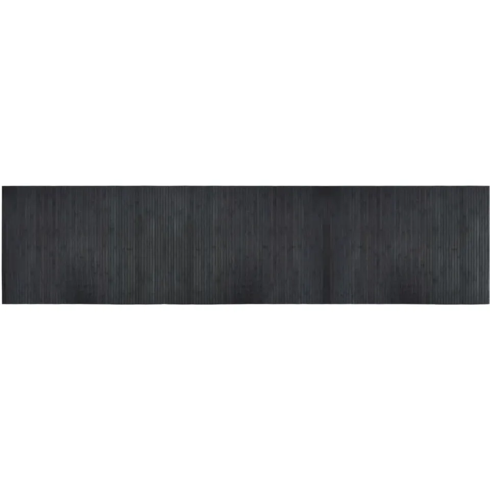 vidaXL Vloerkleed rechthoekig 70x300 cm bamboe grijs