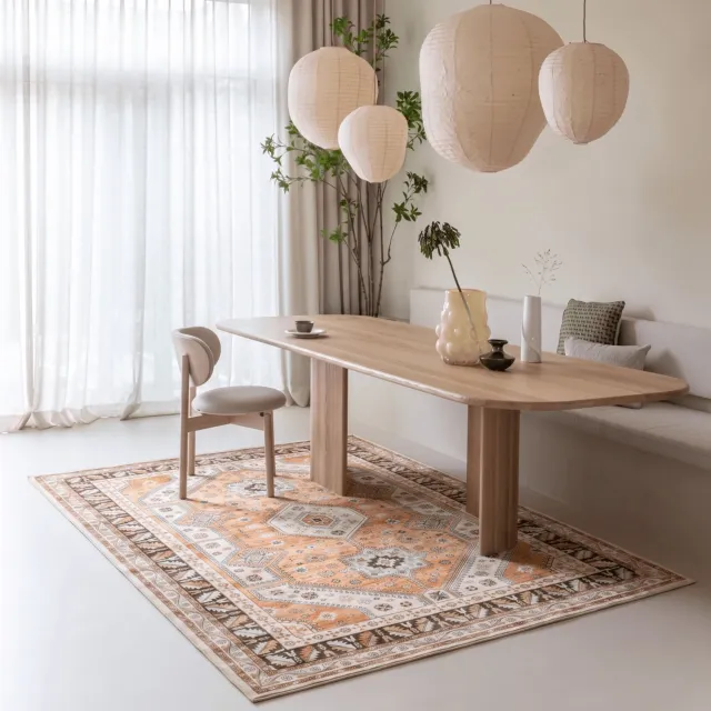 Interieur 05 Vintage vloerkleed Medina Lichtroze - 160 x 230 cm - (M) roze