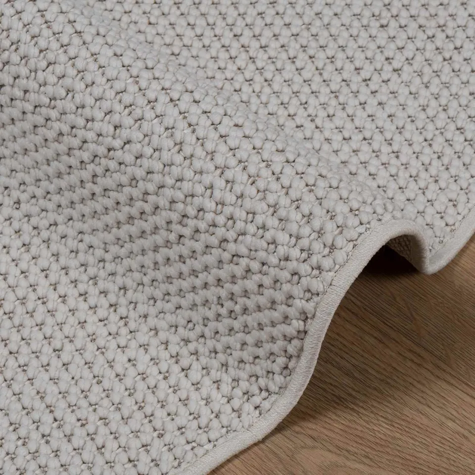 vidaXL Binnen kleed LUGO Crèmekleurig Ø 120 CM Polyester, foto 4