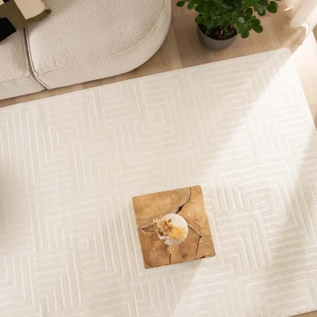 Nordic Weavers Scandinavisch vloerkleed - Contour Gem crème 80x150