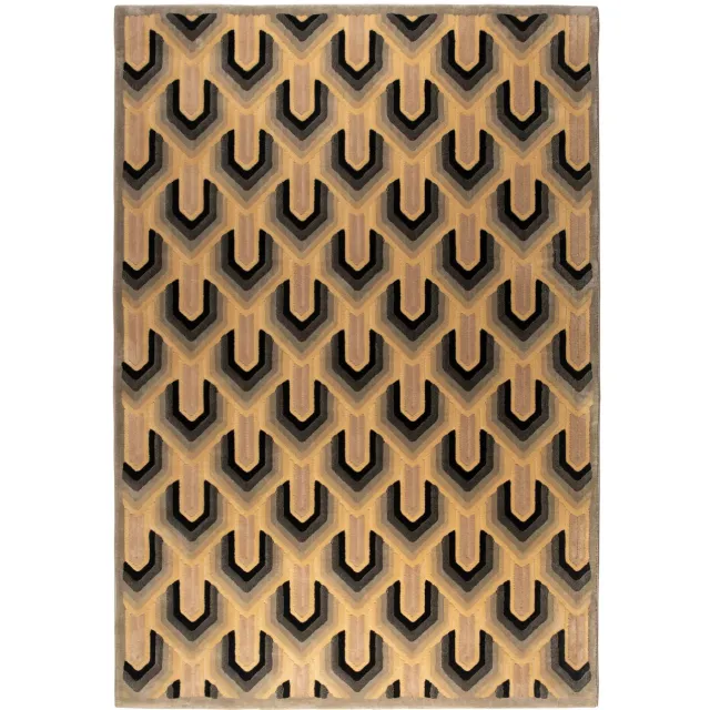Dutchbone Lockhart vloerkleed beige Groen
