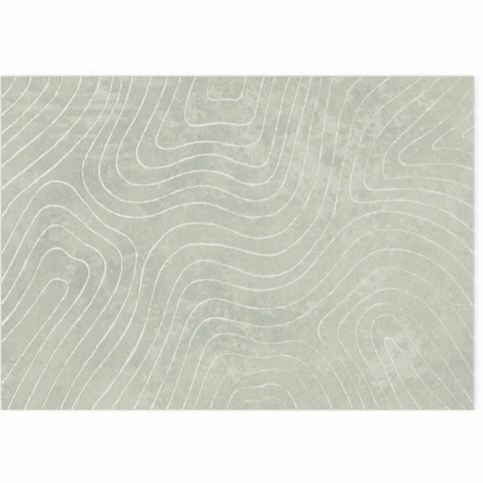vidaXL Binnen- en buitentapijt PALMERAS Groen 240 x 340 cm Polyester