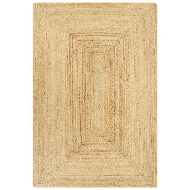 vidaXL Vloerkleed handgemaakt 80x160 cm jute naturel Bruin