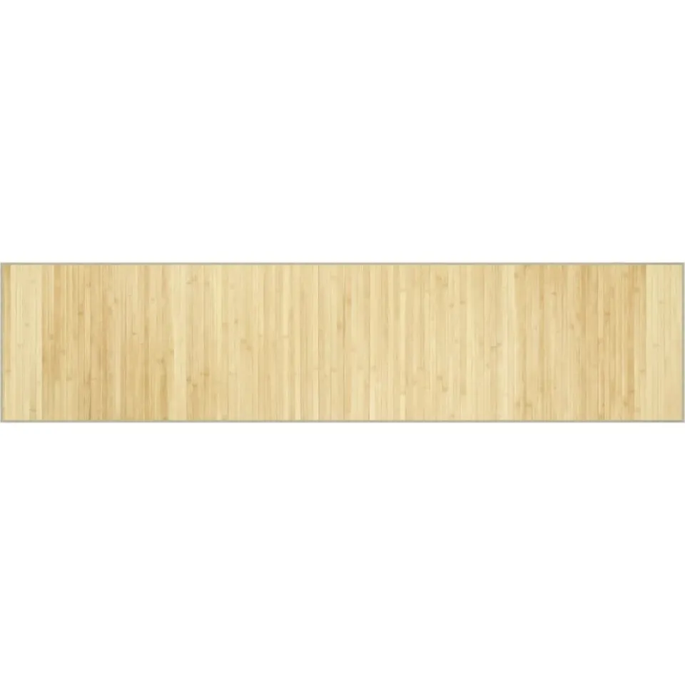 vidaXL Vloerkleed rechthoekig 70x300 cm bamboe lichtnaturel beige, foto 3