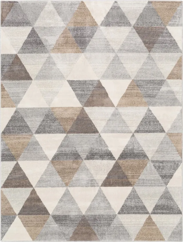 Surya KATHERINE Scandi Geometrisch MiddenGrijs Tapijt