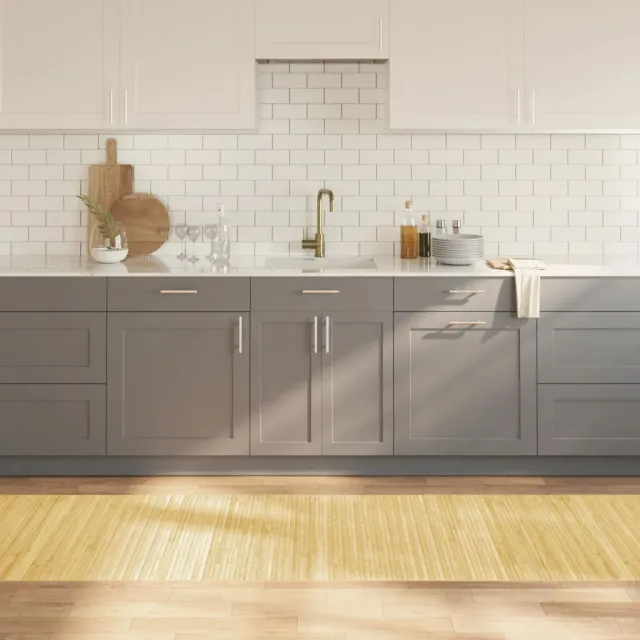 vidaXL Vloerkleed rechthoekig 80x500 cm bamboe lichtnaturel Beige