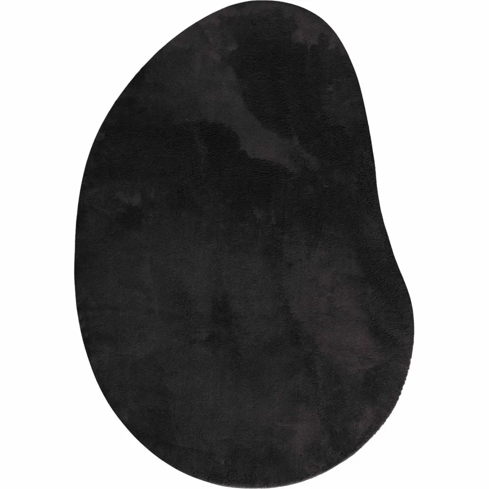 vidaXL Tapijt HUARTE Zwart 120 x 170 cm Polyester