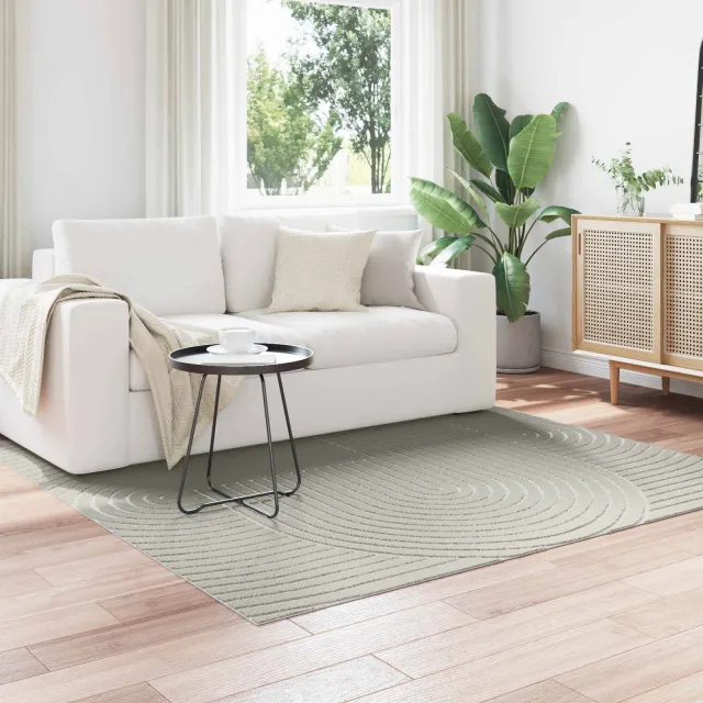 vidaXL Binnen- en buitentapijt PALMERAS Groen 200 x 200 cm Polyester, foto 2