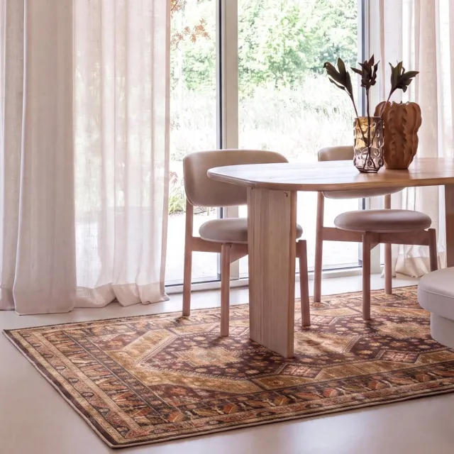Interieur 05 Vintage vloerkleed Medina Espresso/Bruin - 200 x 290 cm - (L)