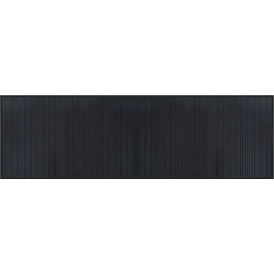 vidaXL Vloerkleed rechthoekig 60x200 cm bamboe zwart, foto 4