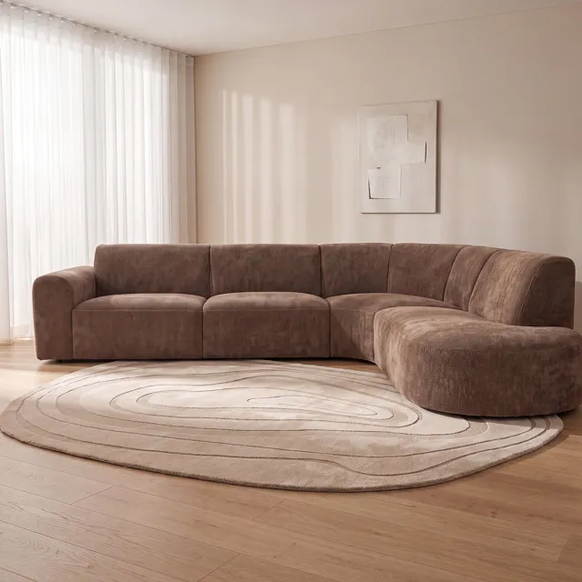 LABEL51 Vinto Vloerkleden - Creme - Polyester - 200x290 cm - Organisch