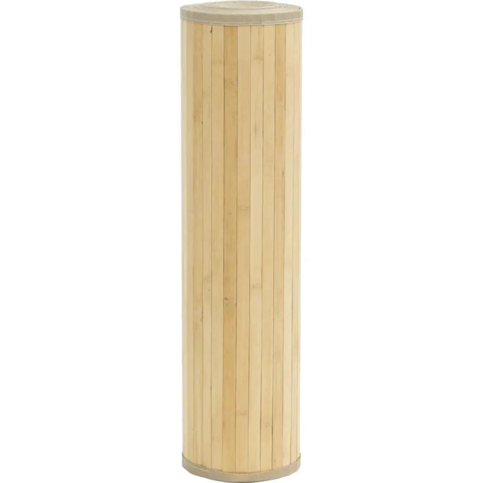 vidaXL Vloerkleed rechthoekig 80x1000 cm bamboe lichtnaturel Beige