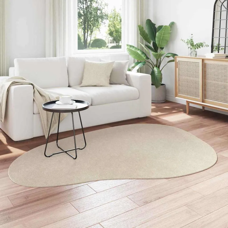 vidaXL Tapijt HUARTE Beige 140 x 200 cm Polyester, foto 3