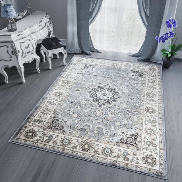 Tapiso Dubai Vloerkleed Grijs Oriental Oosters Tapijten, foto 7