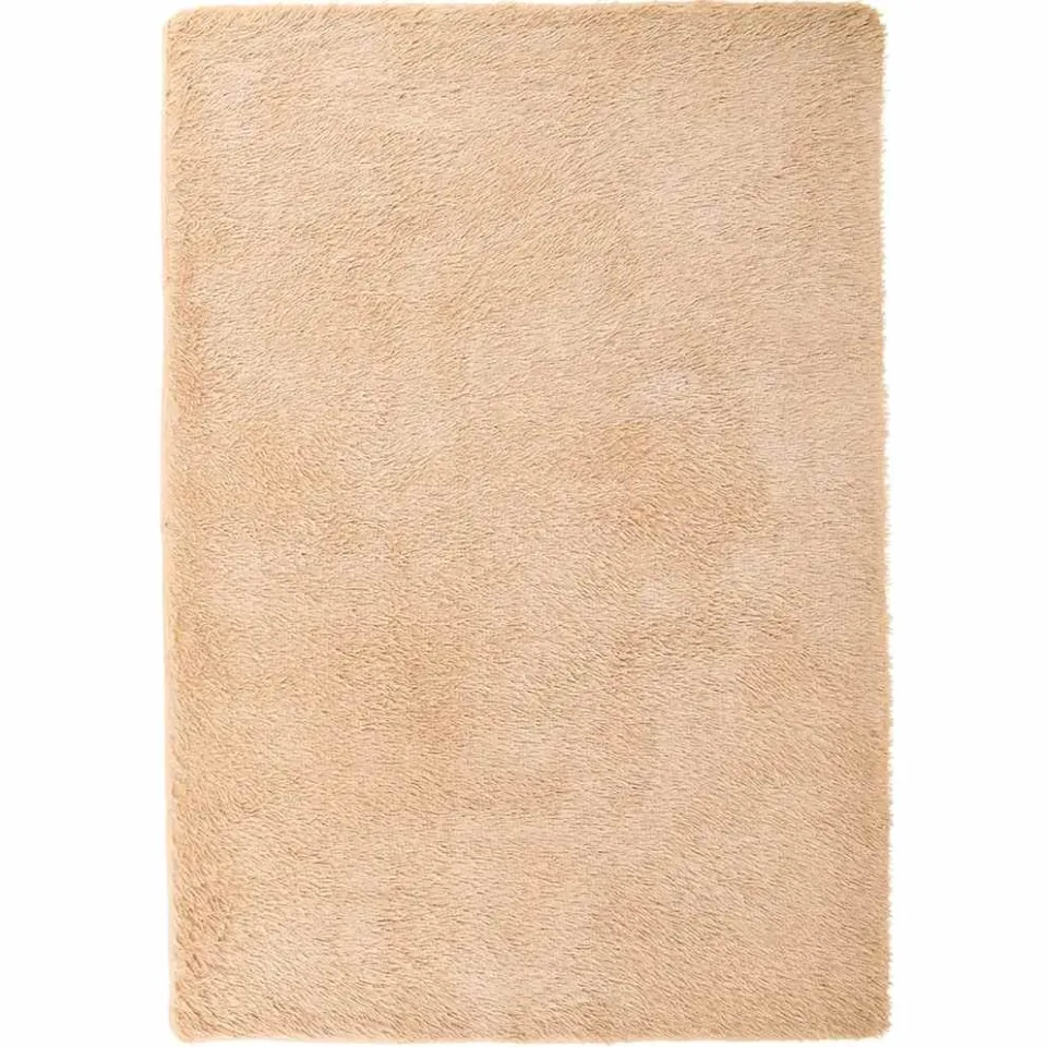 vidaXL Hoogpolig vloerkleed NAVARRA 120x170 cm polyester beige