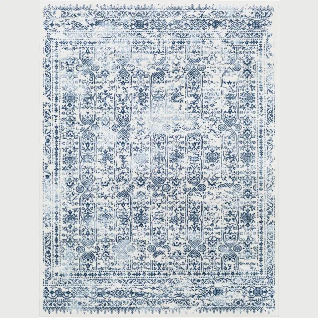 Surya Vicky vloerkleed vintage oosters donkerblauw
