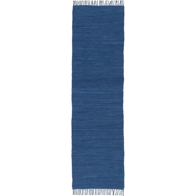 Pergamon Jolly Cotton - Katoen Natuurlijk Loper Tapijt Blauw