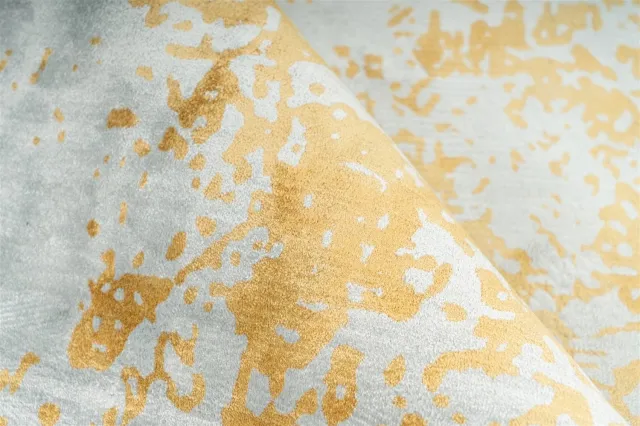 Padiro design laagpolig vloerkleed - lichtgrijs - modern geometrisch patroon - voor vloerverwarming - van polyester en katoen