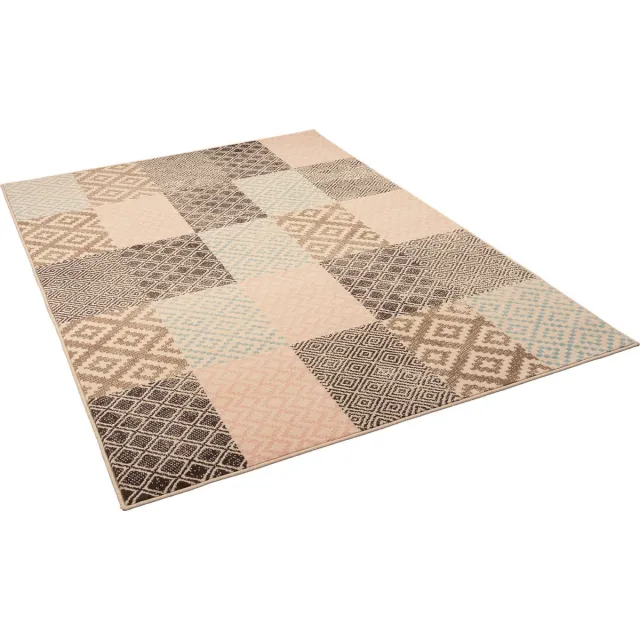 Pergamon Vloerkleed Designer Passion Pastel Patchwork Beige