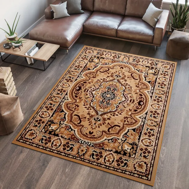 Tapiso Atlas PP Vloerkleed Beige Perzisch Woonkamer Tapijt Maat- 200x300 Beige 6