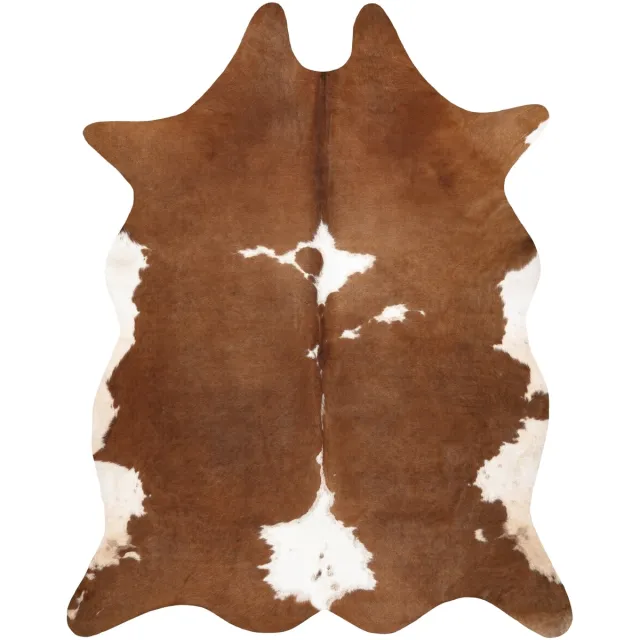 RUGSX Kleden Rugsx Tapijt Kunstleer Imitatie rundleer , G5070-2 br 100x150 cm Bruin
