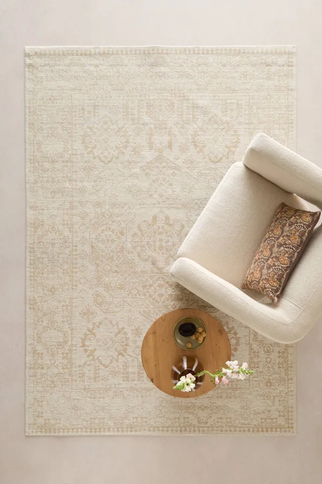 NOUS Living vloerkleed Tessa zand