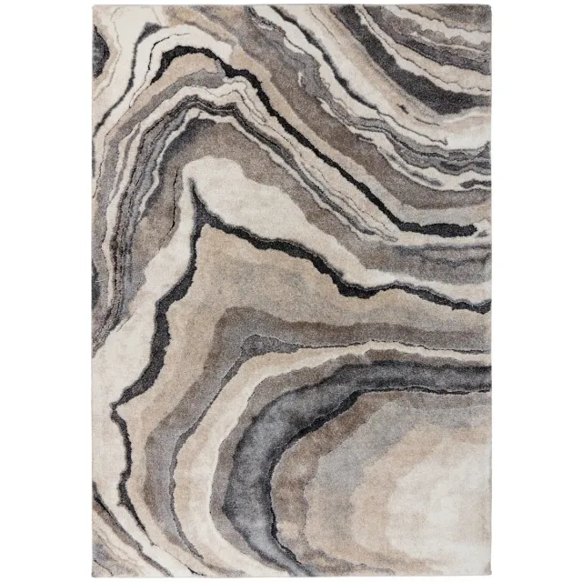 Dutch XXL Hoogpolig Vloerkleed | Tapijt | Firenze | Geoden | Grijs | 140x200 cm